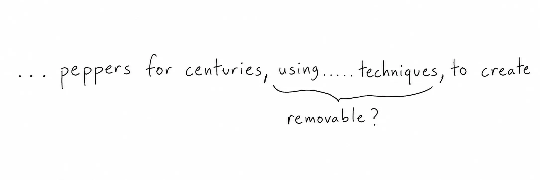 Testing whether 'using … techniques' between the commas is removable.